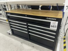 HUSKY 9 DRAWER TOOL BOX WITH CONTENTS
