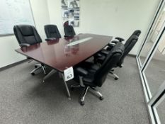 LOT CONSISTING OF 8' CONFERENCE TABLE