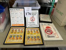 LOT CONSISTING OF ASSORTED FRAMED SIGNS