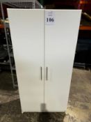 WOOD STORAGE CABINET