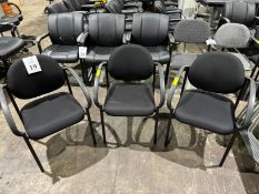FABRIC AND PLASTIC CLIENT CHAIRS