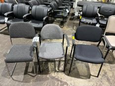 ASSORTED FABRIC CLIENT CHAIRS