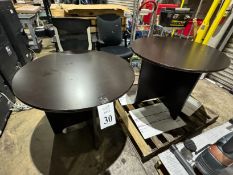 WOOD ROUND TABLES