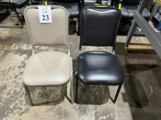 ASSORTED METAL AND VINYL CHAIRS