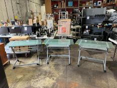 GLASS TOP COMPUTER DESKS