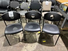 VINYL AND PLASTIC CLIENT CHAIRS