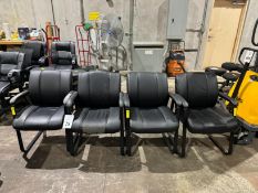 METAL AND VINYL CLIENT CHAIRS