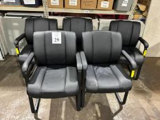 METAL AND VINYL CLIENT CHAIRS