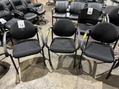 FABRIC AND PLASTIC CLIENT CHAIRS