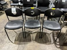 VINYL AND PLASTIC CLIENT CHAIRS