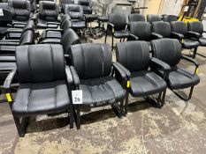 METAL AND VINYL CLIENT CHAIRS