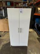 WOOD STORAGE CABINET