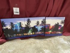 LOT CONSISTING OF ASSORTED CANVAS ART PRINTS