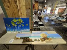 LOT CONSISTING OF ASSORTED CANVAS ART PRINTS