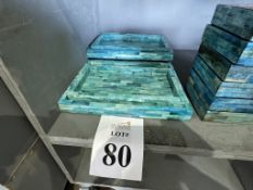 LOT CONSISTING OF (6) POTTERY BARN ACCENT TRAYS