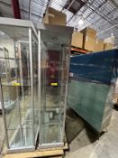 GLASS CURIO CABINETS WITH SHELVES