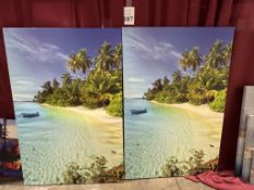 LOT CONSISTING OF ASSORTED CANVAS ART PRINTS