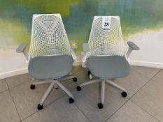 HERMAN MILLER SAYL ROLLING WORK CHAIRS
