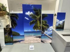 LOT CONSISTING OF ASSORTED CANVAS ART PRINTS