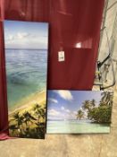 LOT CONSISTING OF ASSORTED CANVAS ART PRINTS