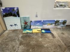 LOT CONSISTING OF ASSORTED CANVAS ART PRINTS