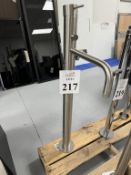 FLOOR MOUNT TUB FILLER WITH HAND SHOWER