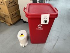 BIOHAZARDOUS WASTE GARBAGE CONTAINER