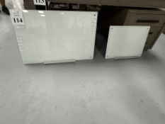 LOT CONSISTING (2) GLASS DRY ERASE BOARDS