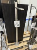 FLOOR MOUNT TUB FILLER, STAINLESS STEEL