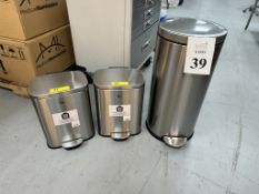 STAINLESS STEEL SOFT CLOSE GARBAGE CANS