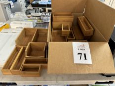 LOT CONSISTING OF BAMBOO ORGANIZERS