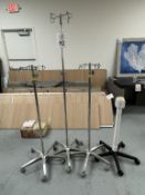 I.V. STANDS ON CASTERS