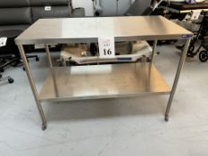 STAINLESS STEEL MEDICAL ROLLING TABLE