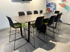 LOT CONSISTING OF HIGH-TOP 10' CONFERENCE TABLE