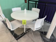 DINETTE TABLE INCLUDES (4) CHAIRS