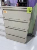 HON 2-DRAWER LATERAL FILE CABINET INCLUDES CONTENTS