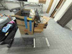 LOT CONSISTING OF GLASS TOP MONITOR RISERS