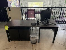 L-SHAPE DESK INCLUDES OFFICE ROLLING CHAIR