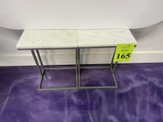 MARBLE TOP SIDE TABLES