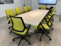 LOT CONSISTING OF CONFERENCE TABLE 10'