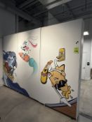 CUSTOM-MADE (3) PIECE ROOM PORTABLE WALL DIVIDERS