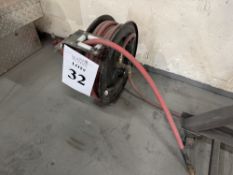 AIR HOSE REEL WITH HOSE AND AIR DRYER CANISTERS