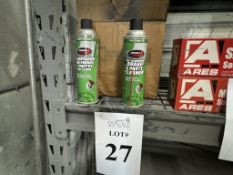 CANS OF JOHNSONS BRAKE PARTS CLEANER