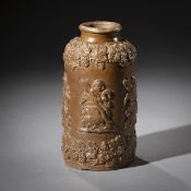 A FRENCH STONEWARE BOTTLE