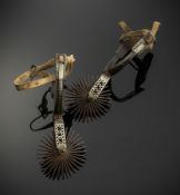 A PAIR OF EQUESTRIAN SPURS