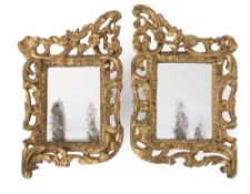 A pair of giltwood mirrors