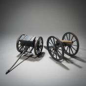 TOY CANNON AND AMMUNITION TROLLEY