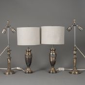 TWO PAIRS OF TABLE LAMPS