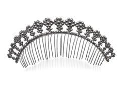 A Magnificent Victorian Cut Steel Tiara
