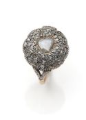 A gold and diamond entourage Ring